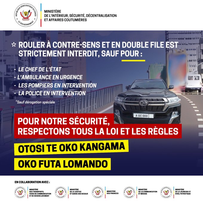 ScoutKinOuest's tweet photo. @shabani_lukoo Halte a l'incivisme routier et à la corruption a tous les niveaux de la vie de la société congolaise (Gouvernants et Gouvernés) @shabani_lukoo https://t.co/Vs6OY3jL6y