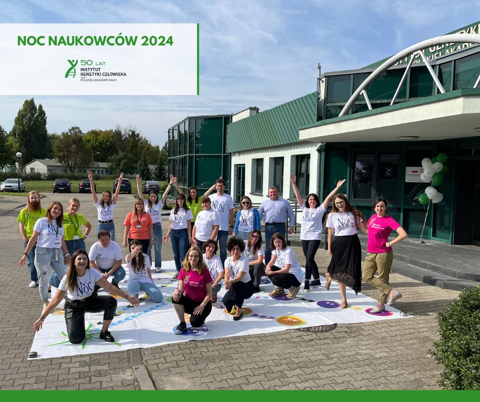 Zapraszamy wszystkich najmłodszych na wyjątkowe warsztaty, wykłady i stoiska, które przygotowaliśmy w ramach Nocy Naukowców 2024! 🧬 
Szczegóły i zapisy: poznan.nocnaukowcow.pl/program/#igc