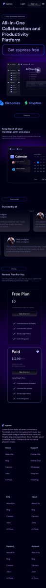 CharlesBuikem's tweet image. Today's design is a SaaS landing page for an online productivity platform
Did a mobile responsive view, I'm loving the dark and glassy feel though
#uiux #uiuxdesign #userinterfacedesign #UserExperience #landingpage #SaaS #designdaily #figma #WebDesign #productdesign