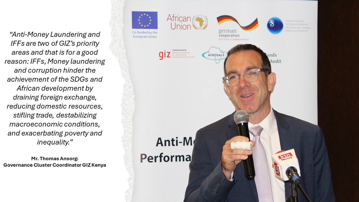 Good Financial Governance in Africa (@gfginafrica) on Twitter photo Thomas Ansorg opening remarks on behalf of <a href="/giz_gmbh/">GIZ</a> during the Anti-Money laundering performance meeting in Nairobi, Kenya.
This is in collaboration with <a href="/OAG_Kenya/">Auditor-General Kenya</a> #TheAuditServiceSierraLeone, #OAGUganda, #OAGZambia, <a href="/AFROSAIE/">Afrosai E</a>, <a href="/Rekenkamer/">Algemene Rekenkamer</a> and <a href="/GFGinAfrica/">Good Financial Governance in Africa</a>. Thomas Ansorg opening remarks on behalf of <a href="/giz_gmbh/">GIZ</a> during the Anti-Money laundering performance meeting in Nairobi, Kenya.
This is in collaboration with <a href="/OAG_Kenya/">Auditor-General Kenya</a> #TheAuditServiceSierraLeone, #OAGUganda, #OAGZambia, <a href="/AFROSAIE/">Afrosai E</a>, <a href="/Rekenkamer/">Algemene Rekenkamer</a> and <a href="/GFGinAfrica/">Good Financial Governance in Africa</a>.