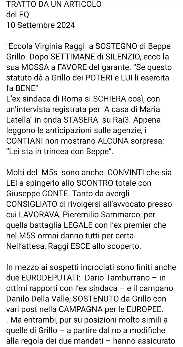 053_Vince's tweet photo. #Grillo hai permesso a #DiMaio di rompere il M5S con la gioia di Draghi, stai tentando in ogni modo di estrometterne #Conte, ti stai prendendo i consensi di qualche vecchio componente, pensa pure a #DiMaio così completi l'opera della totale distruzione. Per me sempre #Conte https://t.co/jBKQ0weL7l