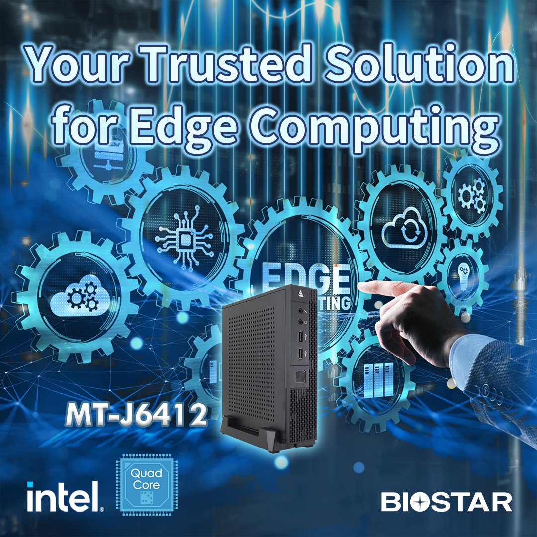 BIOSTAR_Global's tweet image. MT-J6412 is the ideal choice for edge computing:
💡Flexible upright or flat installation options
💡Low power consumption
💡4K resolution support with dual-monitor capability
💡Dual GbE LAN ports for reliable connectivity
biostar.com.tw/app/en/applica…

#BIOSTAR #intel #QuadCore