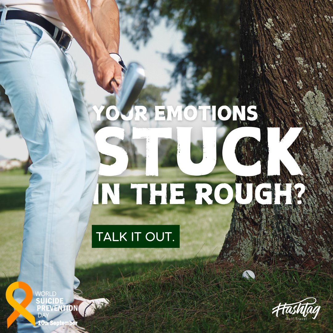HashtagGolfUK's tweet photo. Today is #WorldSuicidePreventionDay. A reminder that every conversation matters, every check-in counts. 💚 Let's support each other. #YouAreNotAlone #MentalHealthMatters https://t.co/SRVG9Hl5xR