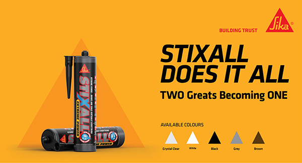 Two Greats Becoming One. From underwater adhesion to extreme temperature and chemical resilience, Sika Stixall sets a benchmark in building adhesives and sealants! spkl.io/6011fBgOB
#Sika #Sealant #Adhesive