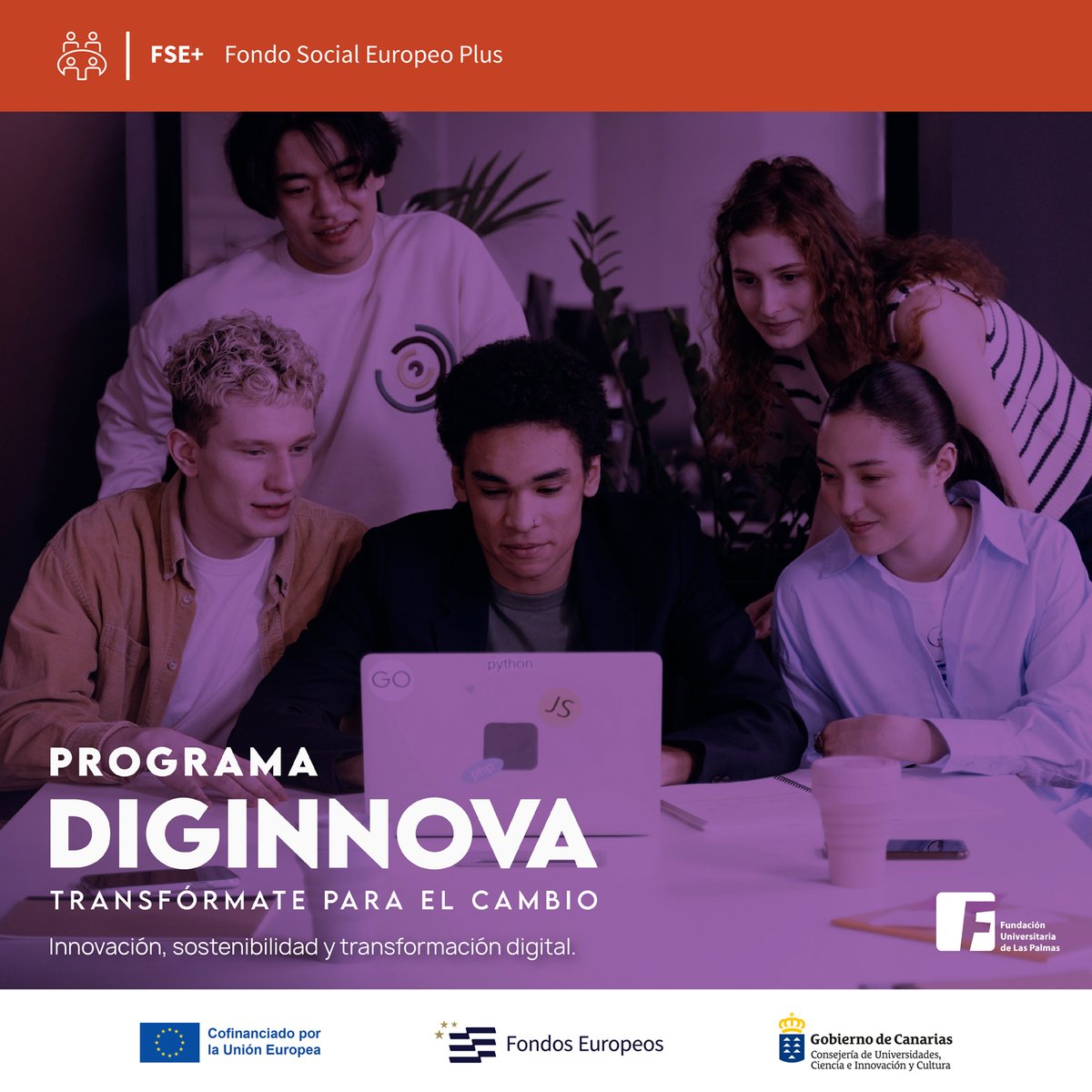 🚨✍️Ya puedes participar en el Programa #Diginnova 📲 Presentación de solicitudes vía #sedeelectrónica, hasta el 1 de octubre 📆

🇪🇺 Convocatoria cofinanciada por la Unión Europea a través del #FSE+ marco financiero 2021-2027 para 2024

www3.gobiernodecanarias.org/noticias/la-cu…

#EuropaSeSiente