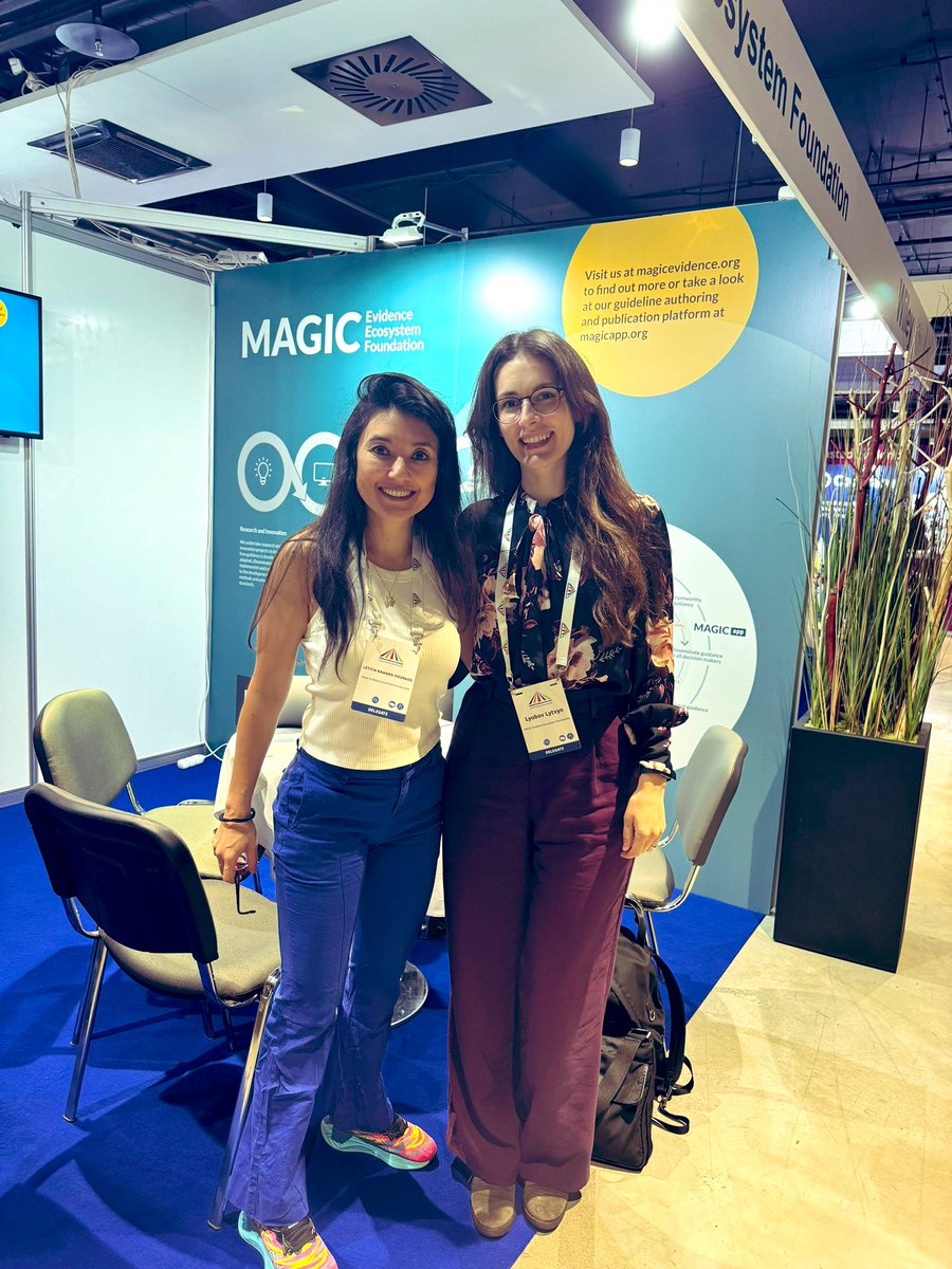 leticiakawano's tweet photo. Own how much I love to work on the #evidenceecosystem with @magicevidence 😎. If that was not enough, people in this field are so genuinelly committed to doing good, like my dear friend here @lyubovlytvyn (so good to see you in person again Lyuba!) #GES2024 https://t.co/npugYiBHtx