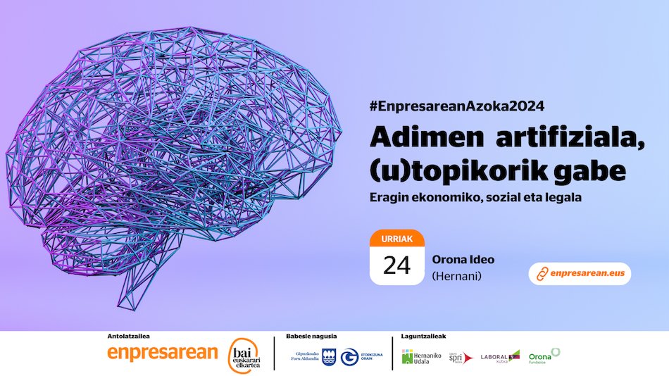 #AdimenArtifiziala proban jarri dugu izen-emate bideoa egiteko. Amaia Atxukarrok euskaraz esandakoa 3 hizkuntza ezberdinetara itzuli dugu Euskal Herriko enpresa batean garatzen ari diren tresna bati esker. Ezagutu nahi? Eman izena! erabili.liberaforms.org/enpresarean-az…

#EnpresareanAzoka2024