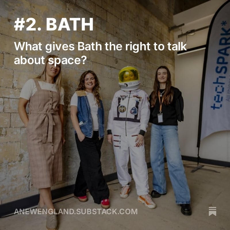 🌍 Can Bath lead the next space race? In A New England, Richard Freeman explores how Bath’s tech sector and space innovation are shaping the future. 🛰️

👉👇 eu1.hubs.ly/H0c9xN30