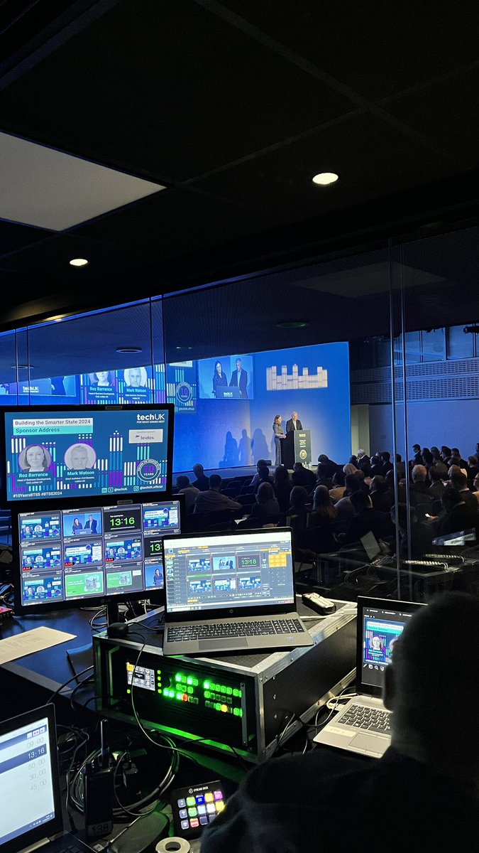 margot_stumm's tweet photo. Behind the scenes of BTSS sponsor keynote @LeidosInc 🙌 
#10yearsBTSS #BTSS2024 @techUK https://t.co/M1HzYbFkG5