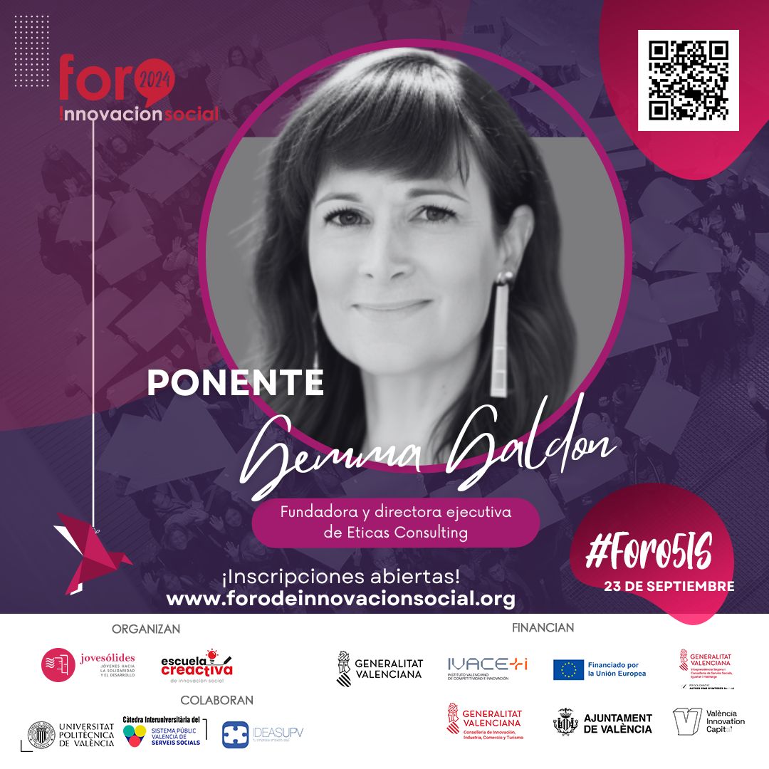 JOVESÓLIDES (@jovesolides) on Twitter photo Nos complace anunciar que la Dra. Gemma Galdon-Clavell <a href="/gemmagaldon/">Gemma 🤖 ⚖️ ♀️</a> , pionera en ética y auditoría de la IA, cerrará el V Foro Internacional de Innovación Social con una ponencia titulada "Inteligencia Artificial, innovación social y ética para promover sociedades más Nos complace anunciar que la Dra. Gemma Galdon-Clavell <a href="/gemmagaldon/">Gemma 🤖 ⚖️ ♀️</a> , pionera en ética y auditoría de la IA, cerrará el V Foro Internacional de Innovación Social con una ponencia titulada "Inteligencia Artificial, innovación social y ética para promover sociedades más