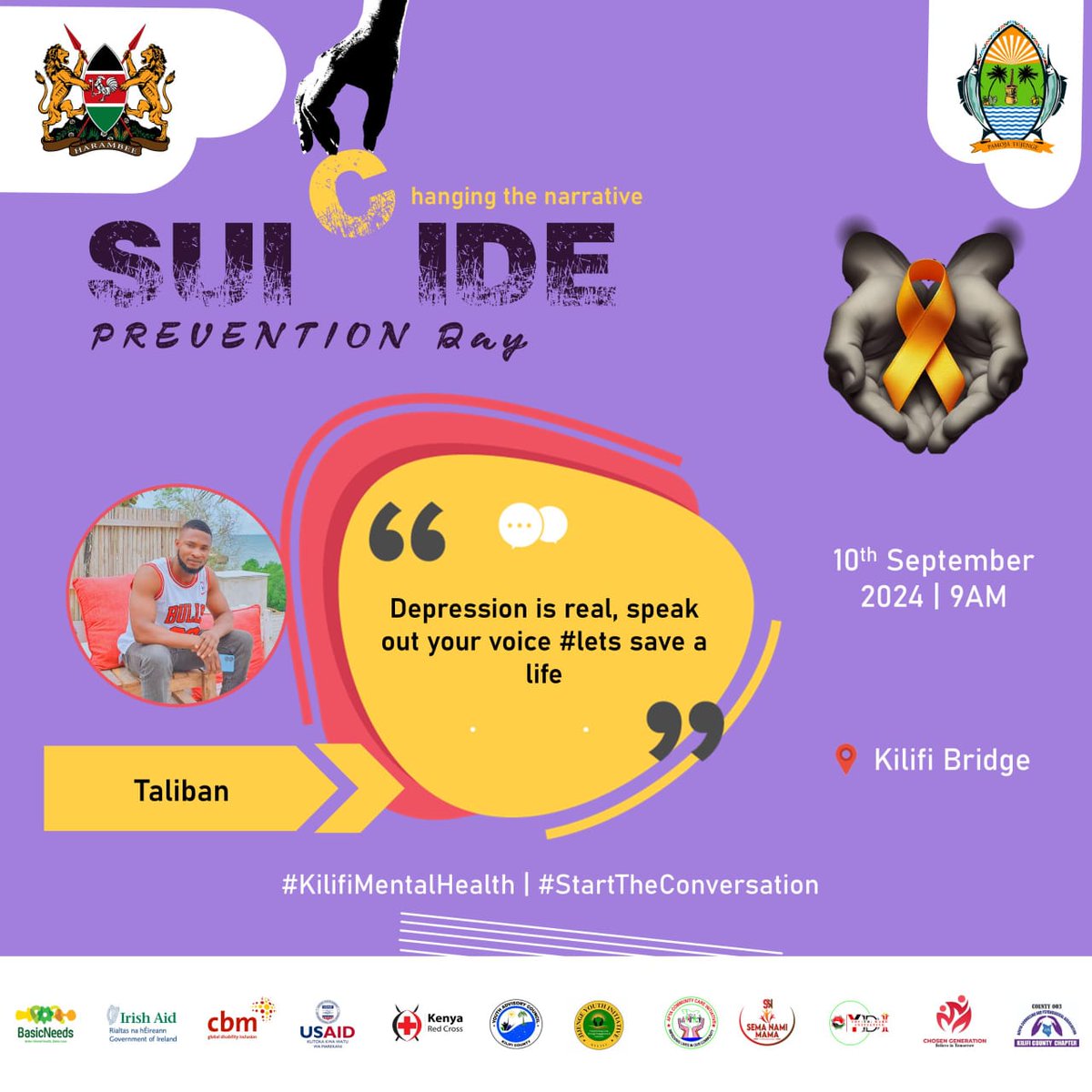 _Roda_Nzawa_'s tweet image. Depression is real, speak out your voice let&apos;s save a life
#letschangethenarrative
@cbm_ global @USAIDKenya @MTGkilifi @kilifi_youth @Basicneeds_KE @MH_Kilifi

#KilifiMentalHealth | #StartTheConversation
