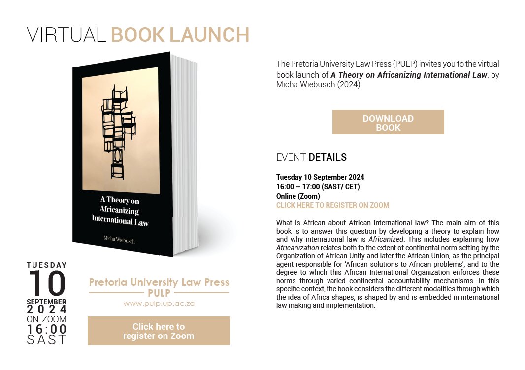 AfricanLII's tweet photo. 📚 Happening tonight! Join us for a virtual book launch on African legal developments. Don’t miss out!
⏰ 4pm SAT
💻 Register here: https://t.co/CUQoqqTQtU

#AfricanLegalResearch #BookLaunch #LegalInnovation https://t.co/86NC26bXB0