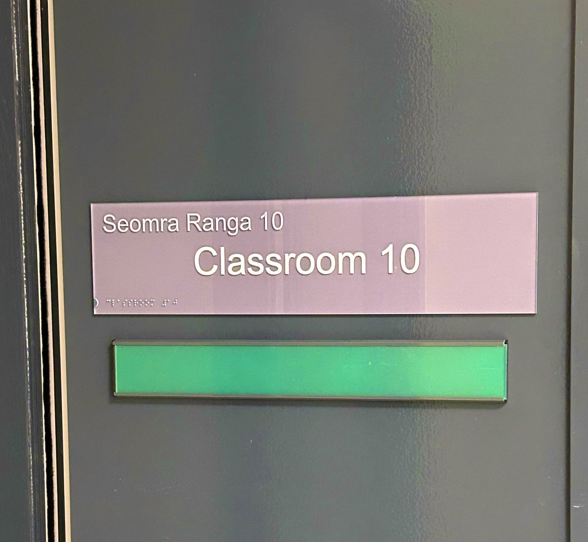 Went for a tour round my son’s new school last night: very happy to see this!