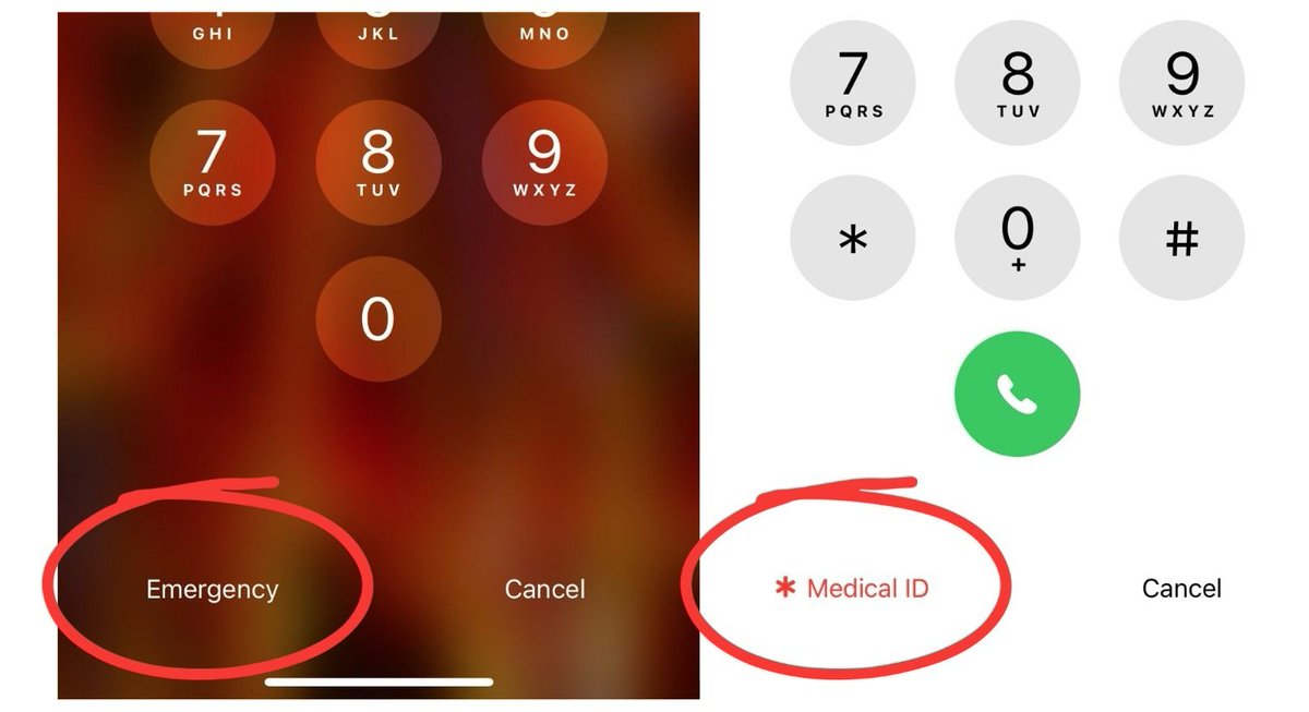 Atgādināšu, ka atrastajiem telefoniem ar nobloķētu ekrānu var pārbaudīt īpašnieku, spiežot uz šīm pogām. Ja cilvēks tur ir ievadījis savu info un kontaktpersonu, atliek vien piezvanīt tam cilvēkam. Un savējiem tel. arī ievadiet.