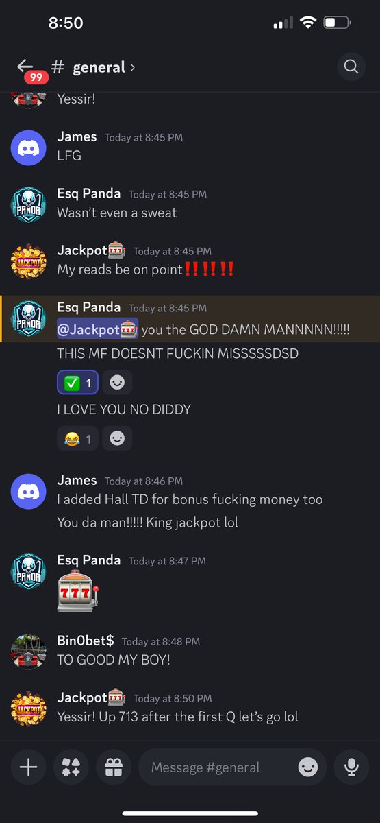 Big day yesterday in the Cord‼️💰
+713, +500, +600(boosted) +235 +150 all cashed for a net profit of 2k✅
(Link in bio) #gamblingx #GamblingTwitter #fanduel #DraftKings #Jackpot