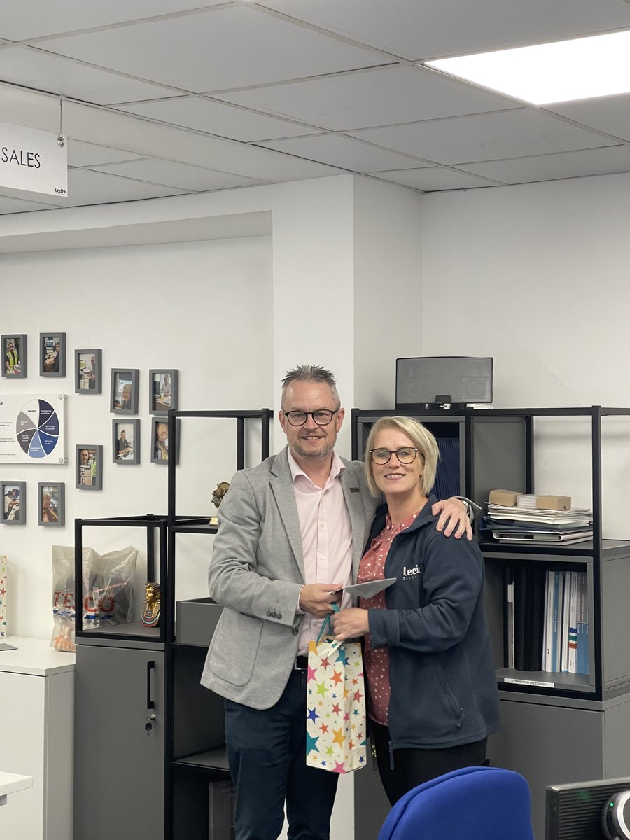 Last week we celebrated two major milestones for of our longest serving team members. John has been with us for 10 years whilst Leeanne has now been working at Lecico Bathrooms for 15 years!