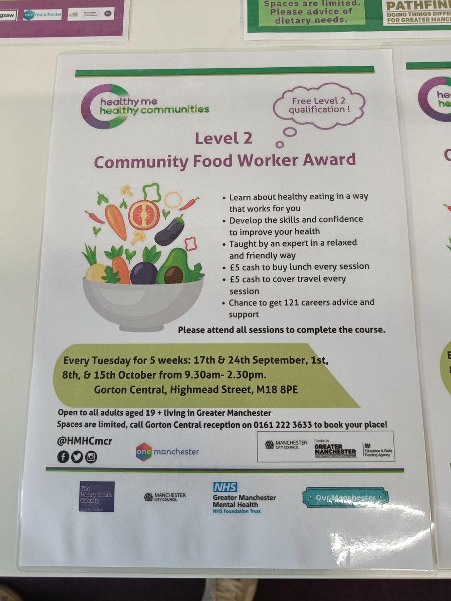 ClippysWorld's tweet image. With @HMHCmcr today at Gorton showcasing the wonderful work that the centre is involved in - Level 2 accredited course in Community Food Workers Award highlights are #fibreintake #eatwellguide #foodgames #recipematching. I love my work ❤️
