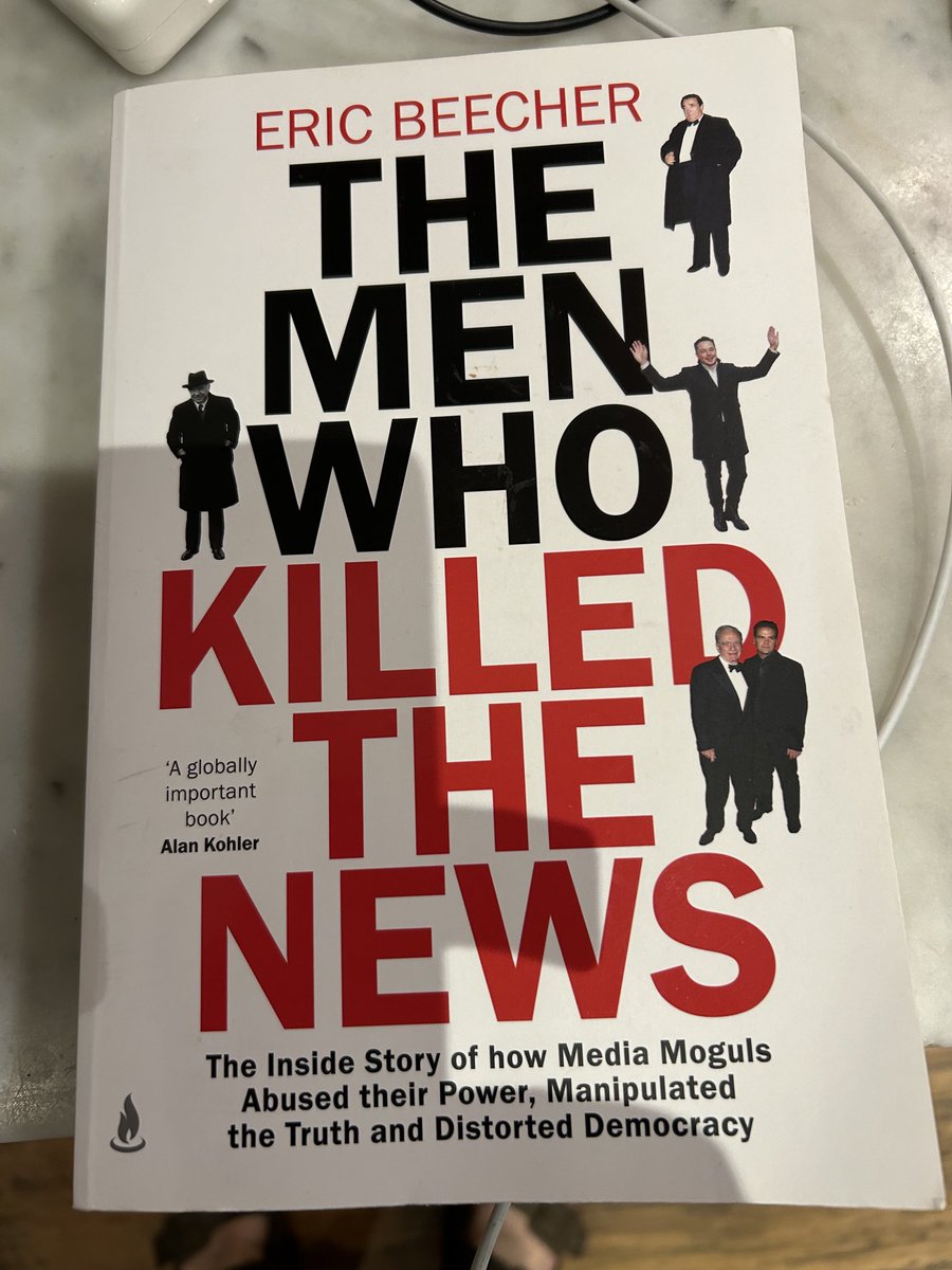 TheRealPBarry's tweet photo. Eric Beecher’s book is Excellent. A ripping read, and so revealing. Every journalist should read it. https://t.co/x6HIWhr9t4
