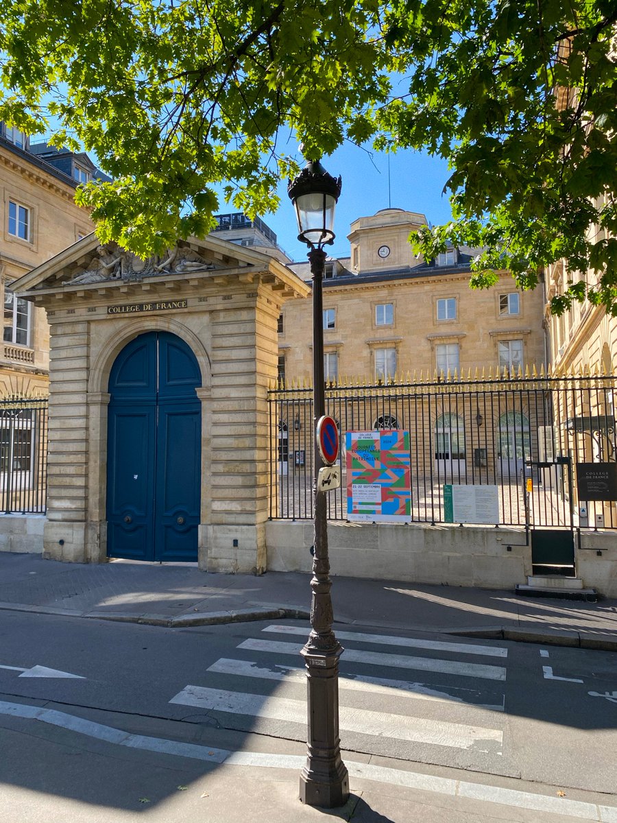 🙂 Cette année 2024-2025 au Collège de France :
→ 6 leçons inaugurales de nouveaux professeurs
→ 46 cycles de cours dans les #Sciences, les #Arts et les #Lettres
→ 1 colloque de rentrée "#Genre et sciences"
→ Des #expositions, des conférences, des rencontres...
🙂 Gratuits et