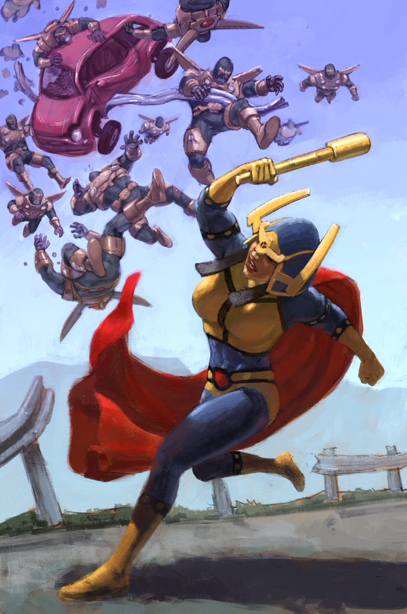 ViacavaRoberto's tweet photo. #BigBarda vs #parademons with a bit of collateral damage to a car. Watch out where you park!
If you want to see the painting process you can check my YouTube channel. https://t.co/gKPfmPFaQn https://t.co/Pz24Z3a9sb