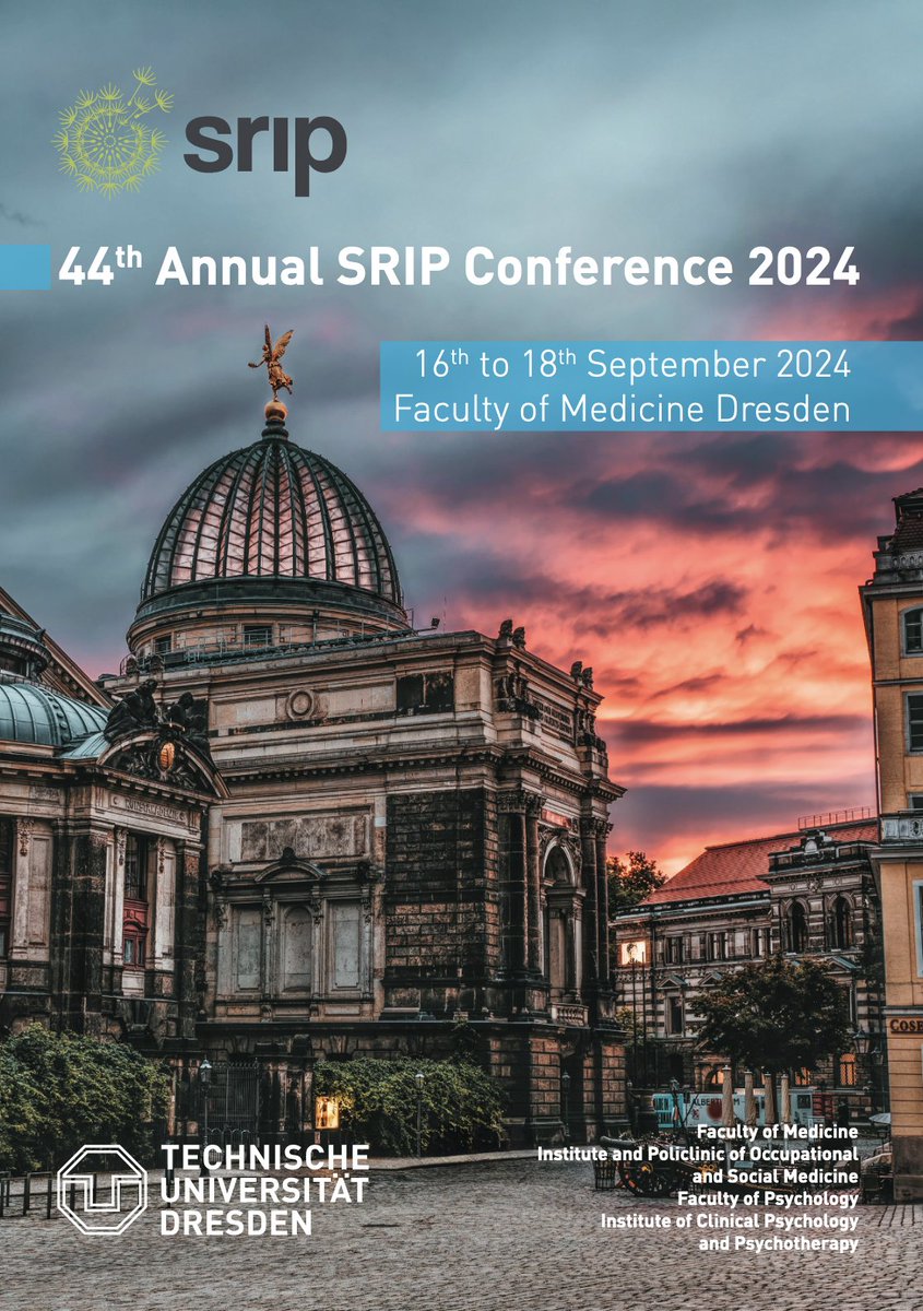 One more week until #SRIP2024! 🥳
We can't wait to welcome you in Dresden to hear about exciting findings in infant and reproductive psychology.

Check out the program here:
shoutout.wix.com/so/8fP6xnmu1/c…