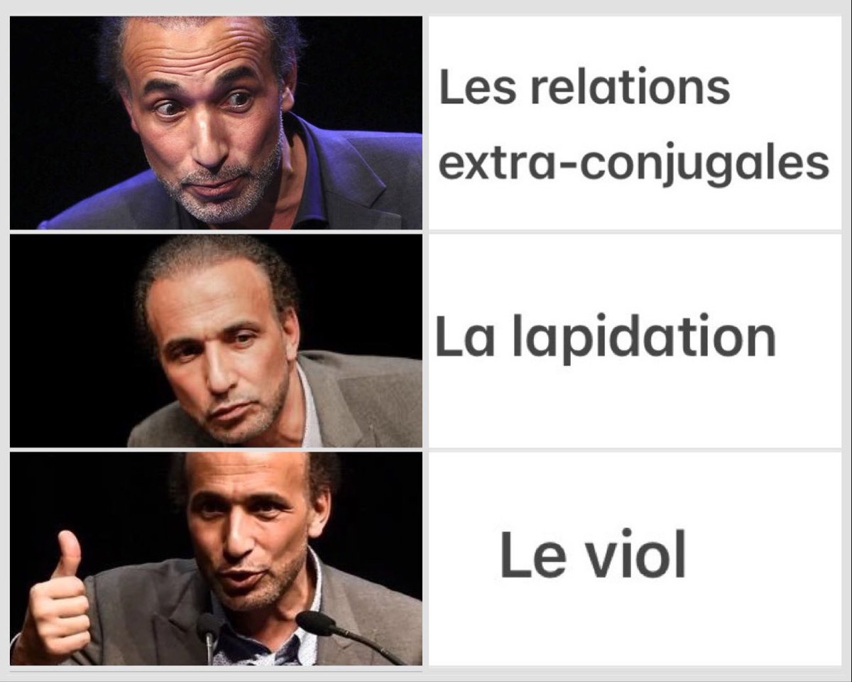 La tartufferie des prédicateurs islamistes à son plus haut niveau ! 🤡
#TariqRamadan