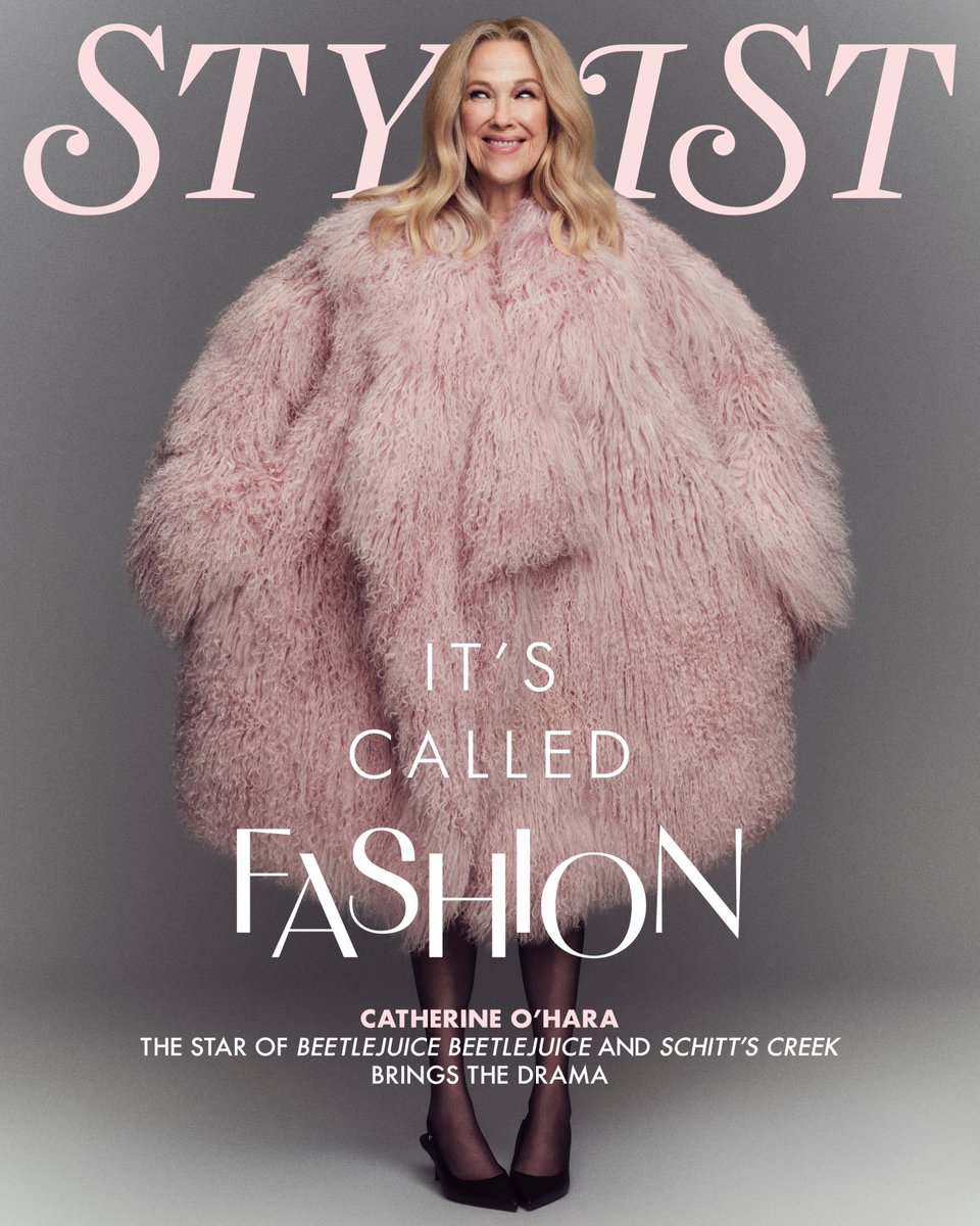 In Stylist’s fashion issue, Catherine O’Hara dazzles in over-oversized coats and fuzzy hats, while sharing her wisdom on always showing up as your authentic self.⁠
⁠
Get your print copy from tomorrow, or access the digital version here: bit.ly/3ZkPuJa