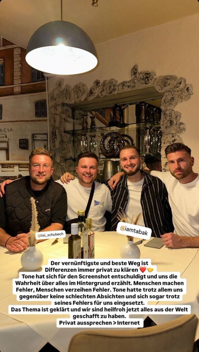 JoelKobar07's tweet image. Auch von mir den CEO der #Broarmy #Tisiarmy 
Eine ENTSCHULDIGUNG wir haben zu früh geurteilt !

@IamTabakYT bist eine korrekte Socke mach weiter so und viel packluck nächste Woche 🤘🤙

Dazu gute Besserung an die Jungs von @TisiSchubecH ❤️man hatte ich heute Früh ein Schock 😳