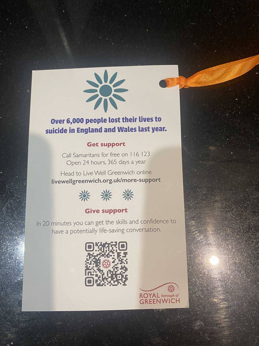 #SuicidePreventionday 
Help is at available if you need it.