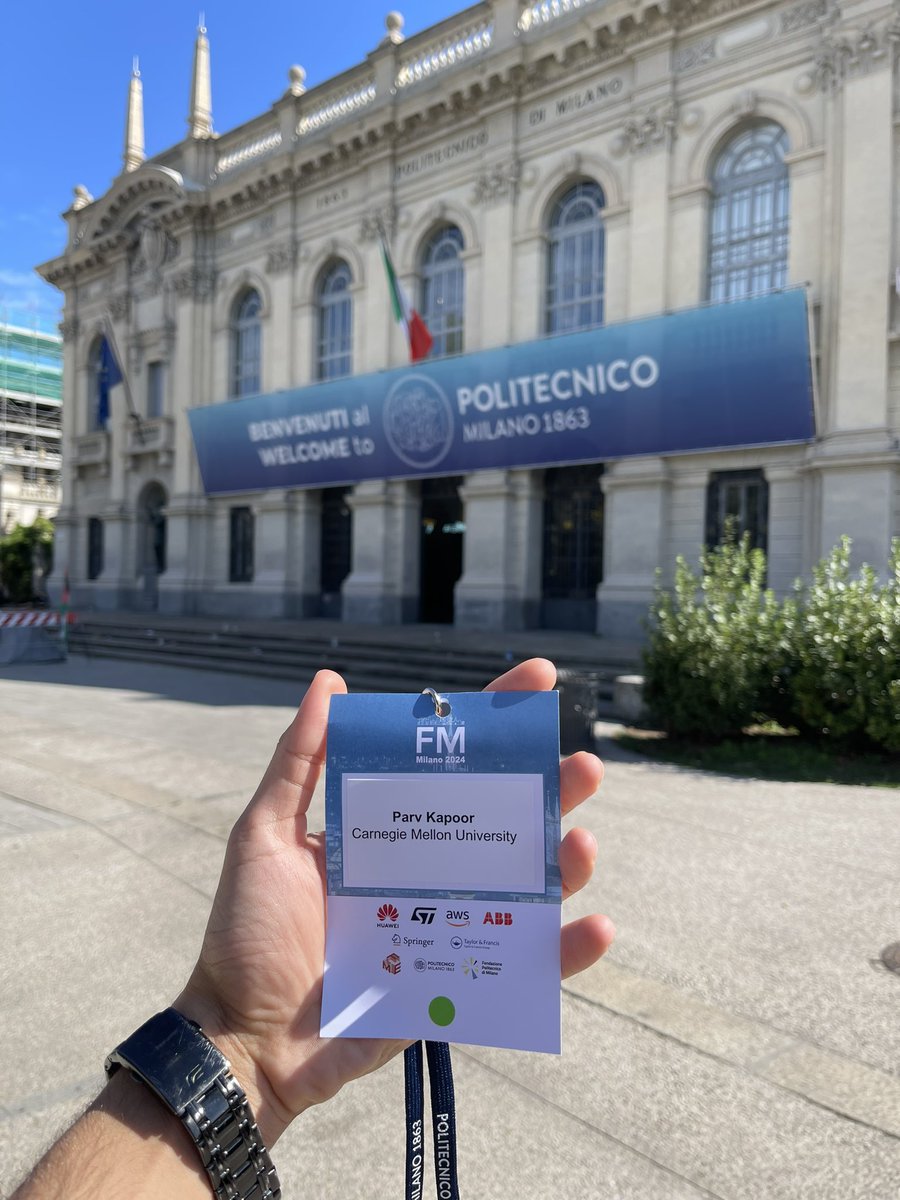 Parvkpr's tweet image. Presenting our recent work on analyzing  reinforcement learning policies at @FMsymp in Milano! Come say hi if you’re attending/in the city!