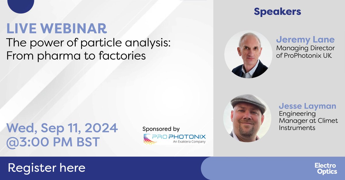 ⏳Urgent: Last chance to join our FREE particle analysis webcast! ⏳

Join us tomorrow for a deep dive into particle analysis and its wide-ranging applications. 

ow.ly/p5FG50TjRP4