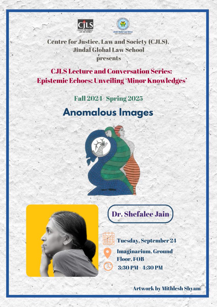 Centre for Justice, Law and Society (CJLS) tweet media