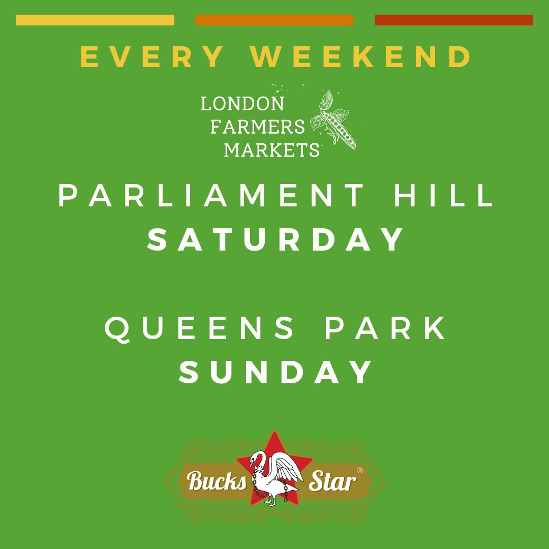 Every weekend with <a href="/Londonfarmers/">LondonFarmersMarkets</a> 🍻