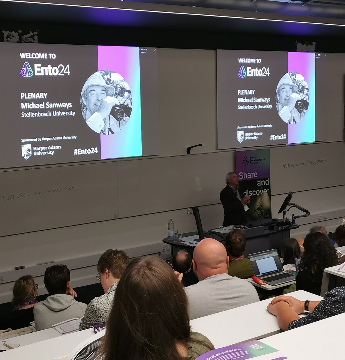 Fascinating start to #ento24 "Make sure everyone is a winner: that's the only way that conservation succeeds."