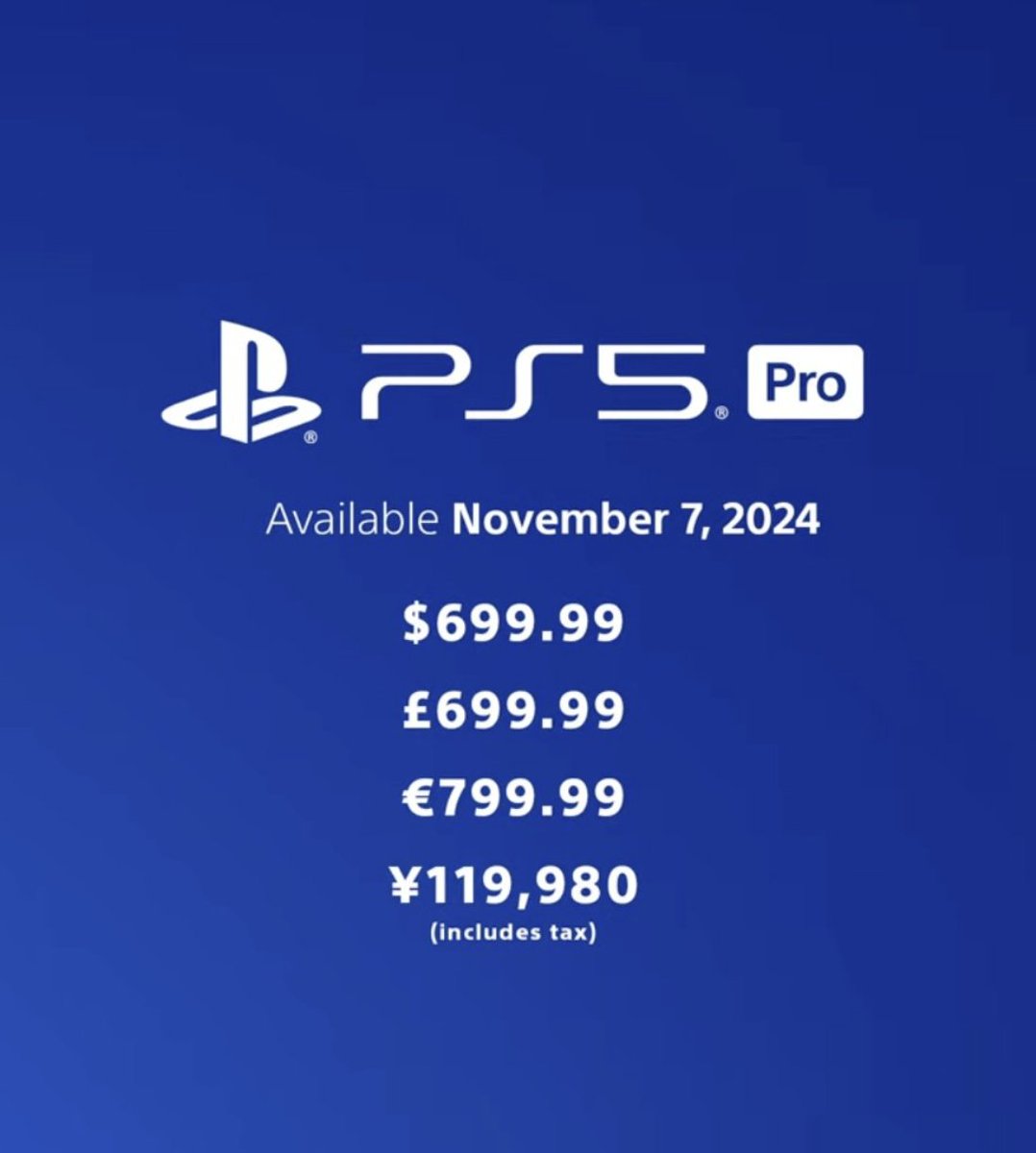 IGN's tweet image. The PS5 Pro is quite a bit more expensive in the UK than it is in the US