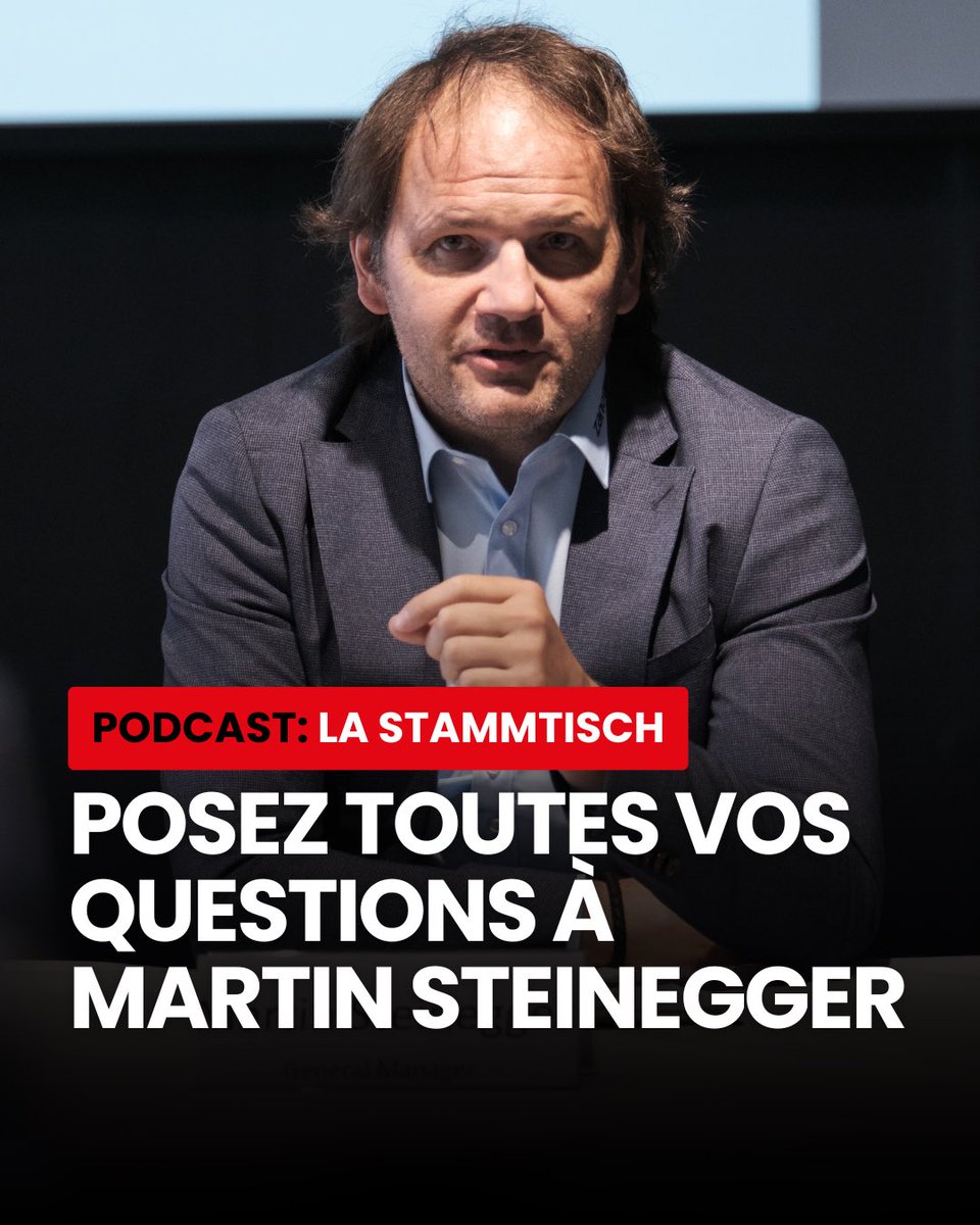La_Stamm_Tisch's tweet image. La StammTisch revient cette semaine pour une 5e saison 🔥

Pour planter le décor et décortiquer l’effectif 2024/25, nous recevons le directeur sportif du @ehcbiel Martin Steinegger. Envoyez-nous toutes vos questions 👊🏽

🎙️ Diffusion: jeudi 17h.

📸 David Torres