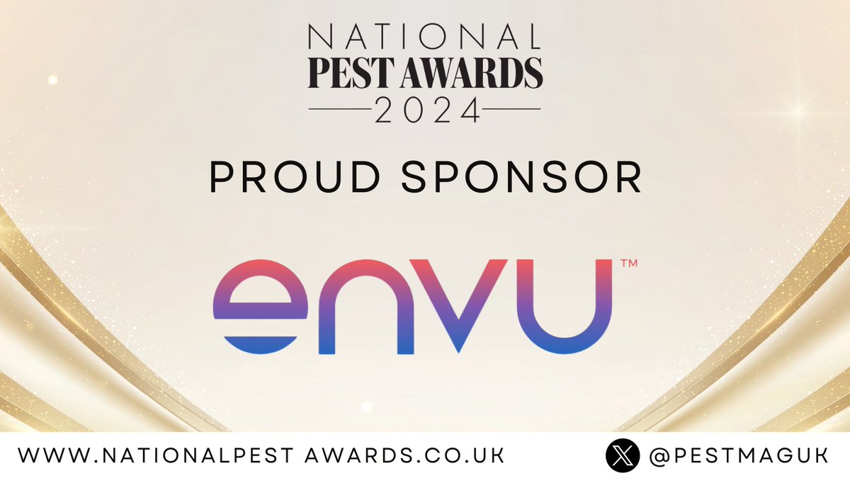 Tomorrow is the #NationalPestAwards, and we are proud sponsors of the Young Pest Controller of the Year category! 🎉

A huge congratulations to this year's talented nominees:
Aaron Scott, John O'Conner
Hayden Gough, Wakefield District Housing
Chloe Smith, Pest Solutions