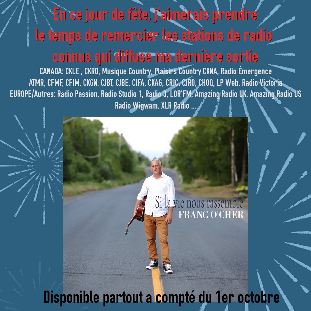 🎉54 ans, ça ce fête ou j'en pleur?🎉

Un gros merci à tous les radios Canadienne et Européenne mentionnées dans le post et tous les autres que j'ai pu oublier !

#radio #musique #country #folk #singersongwriter #canada #newbrunswick #quebec