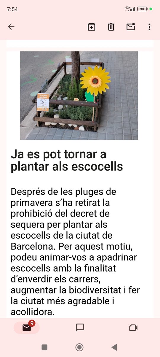 Ja es pot tornar a plantar als escocells!
@Naubostik 
@horstik_nbostik 
@TorreLaSagrera 
<a href="/LaSagreraEsMou/">La Sagrera Es Mou</a> 
<a href="/lasagrerina/">lasagrerina.com</a> 
<a href="/30panxes/">Trenta panxes</a>