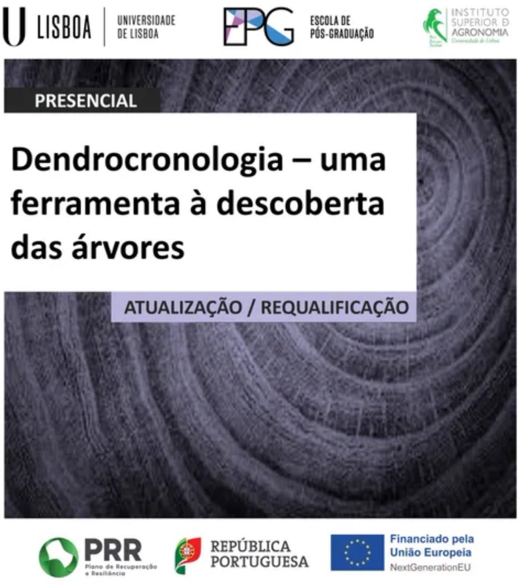 Mais informações em: isa-opencampus.pt/Dendrocronolog…