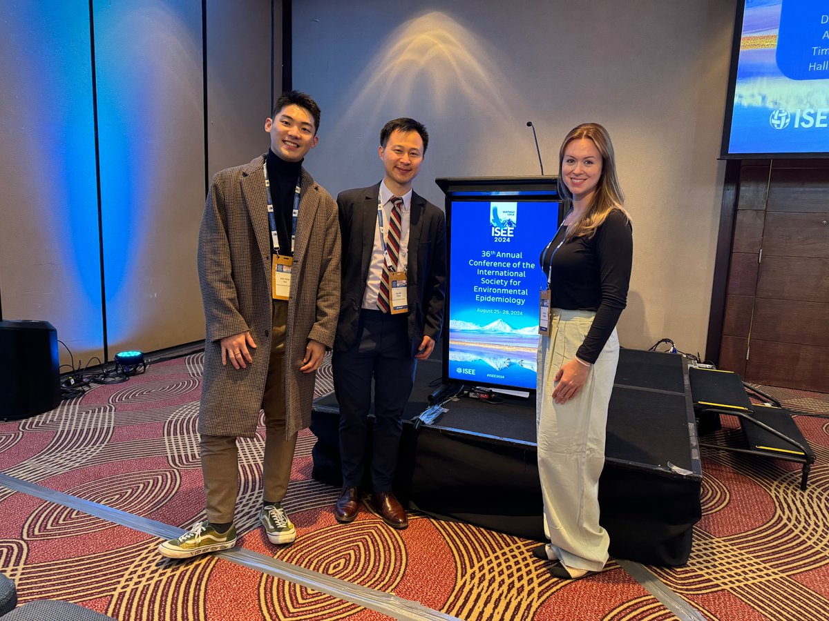GW EOH Department (@gwdepteoh) on Twitter photo Several EOH dept members attended the 36th Annual Conference of <a href="/ISEE_global/">ISEE Env Epi</a> in Santiago, Chile at the end of August! Pictured 📷PhD candidates Soo-Yeon Kim and Rebecca Robbins, and EOH Assistant Professor <a href="/KelvinCFong/">Kelvin Fong</a> Several EOH dept members attended the 36th Annual Conference of <a href="/ISEE_global/">ISEE Env Epi</a> in Santiago, Chile at the end of August! Pictured 📷PhD candidates Soo-Yeon Kim and Rebecca Robbins, and EOH Assistant Professor <a href="/KelvinCFong/">Kelvin Fong</a>