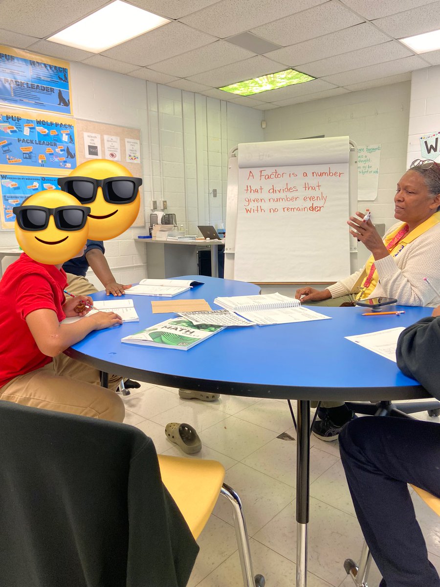 Elementary Ss working together on factors in IM this morning