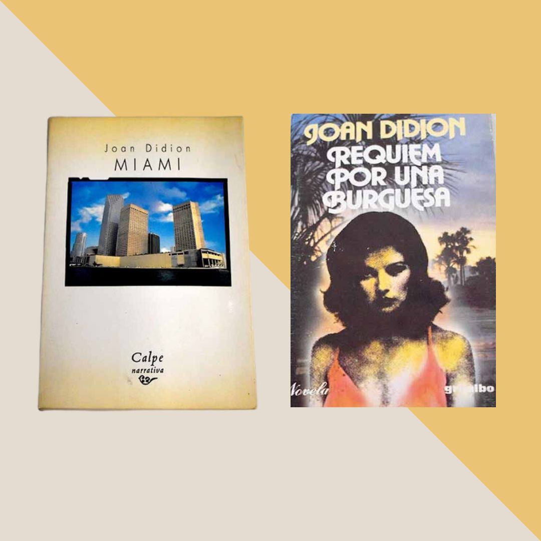 es_Biblio's tweet photo. En 1988 Espasa Calpe publicaba en español 'Miami' y en 1978 llegaba a las librerías 'Requiem por una burguesa' (Grijalbo), recientemente reeditada como 'Una liturgia común'. Encuentra estas y otras ediciones de libros de Joan Didion aquí: https://t.co/fbH50RhY9m https://t.co/cplzVsDOig