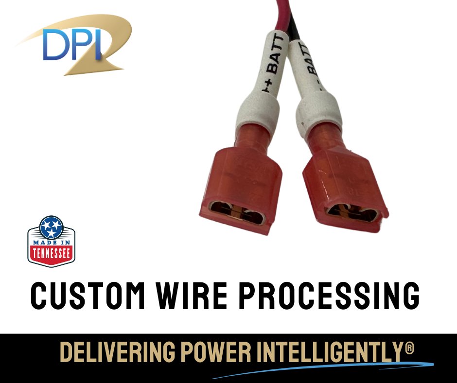 DPI_Power's tweet image. Custom wire harnesses, printed heat shrink. We do all that and more. Get a quote for your project here.
dpipower.com/contact-us/cus…
#diversifiedpowerinternational #dpipower #deliveringpowerintelligently #madeintn #manufacturer