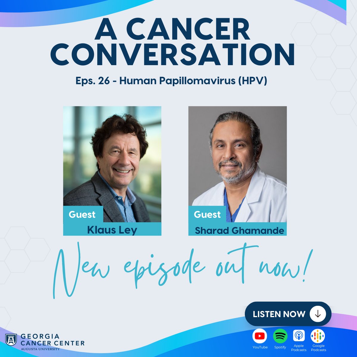 Join us as we learn more about #HPV  on the latest episode of A Cancer Conversation. 

Youtube: youtube.com/watch?v=8PXlVo…
Spotify: spotifyanchor-web.app.link/e/dm8hVBuqMMb