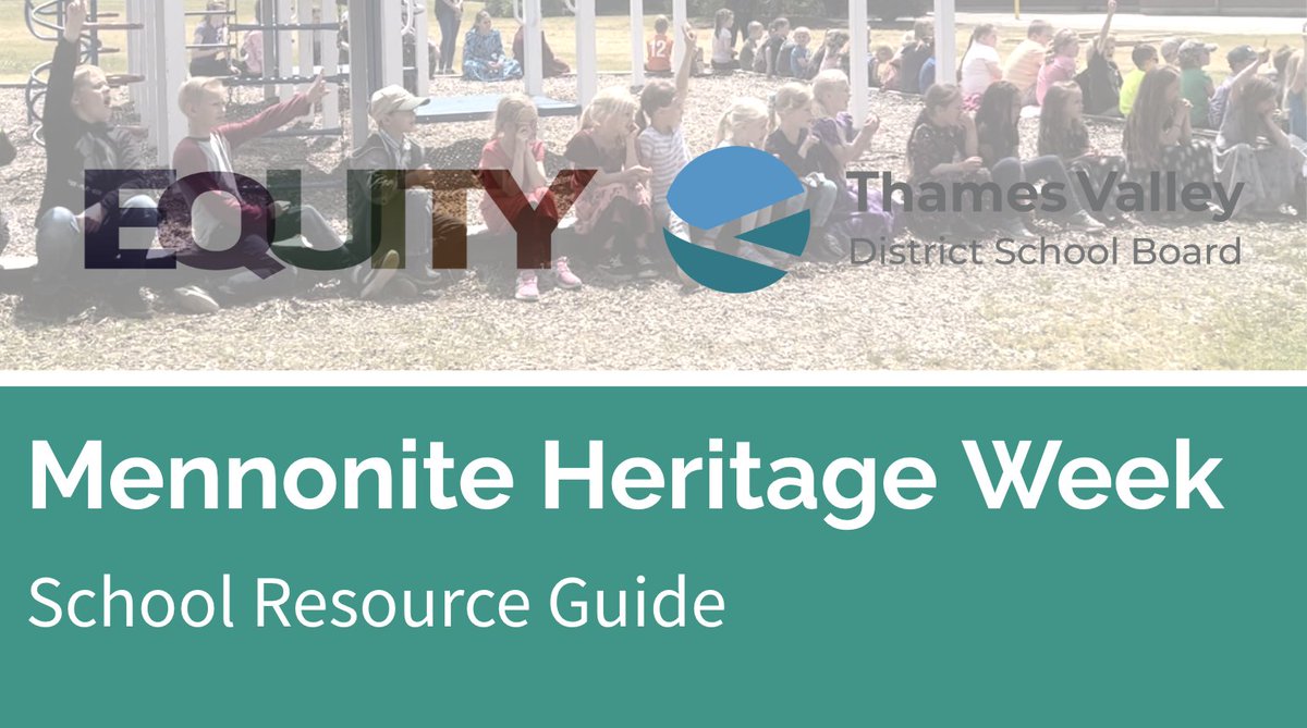 The second week of September is recognized as Mennonite Heritage Week in Canada. To support conversations about Mennonite Heritage across #TVDSB, <a href="/TVDSBEquity/">TVDSB Equity and Inclusive Education</a> is pleased to provide the "Mennonite Heritage Week Resource Guide" at the following link:
docs.google.com/presentation/d…