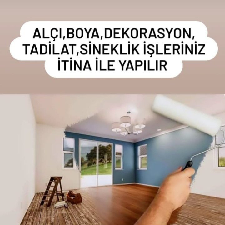 İzmir'in bütün semtlerinde boya işi yapılır  Deniz dekorasyon 05457383803