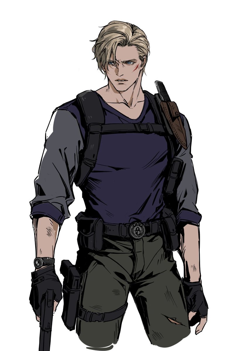 UUchipmunk's tweet image. Original Character from my metaltango fanfic Out of the Blue
The child of Krauser&Leon, he was taken away from his parents when still an embryo, later born and raised as a special agent in a lab