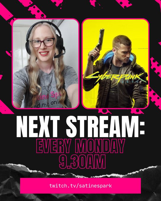 Catch me every Monday at 9.30am BST on @Twitch streaming Cyberpunk, Corpo Playthrough.  https://t.co/6YPwGgwqAm  #girlgamer<a class="tags" target="_blank" title="On Twitter" href="/?out=eyJ0eXAiOiJKV1QiLCJhbGciOiJIUzUxMiJ9.eyJpYXQiOjE3MjcyNTg0NTgsImlzcyI6InR3cG9ybnN0YXJzLmNvbSIsIm5iZiI6MTcyNzI1ODQ1OCwiZXhwIjoxNzU4Nzk0NDU4LCJyZWRpcmVjdF91cmwiOiJodHRwczovL3R3aXR0ZXIuY29tL1R3aXRjaCJ9.2RwyPSNDpy_4AJfoxCHdadBCIhRdUB2jP1MveEzcPjOnbpwnrD7-vX7ODAFeWsxmlBSCWYn7YJejmjNrpopQWg">@Twitch</a><a href="/tag/blonde"class="tags"><span>#blonde</span></a><a href="/tag/gaming"class="tags"><span>#gaming</span></a><a href="/tag/twitch"class="tags"><span>#twitch</span></a><a href="/tag/girlgamer"class="tags"><span>#girlgamer</span></a><a href="/tag/streamer"class="tags"><span>#streamer</span></a><a href="/tag/twitchstreamers"class="tags"><span>#twitchstreamers</span></a>