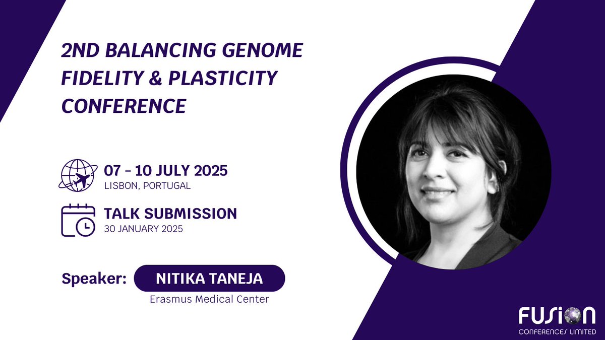 Fusion Conferences (@fusion_conf) on Twitter photo <a href="/Tanejalab/">Nitika Taneja</a> we are looking forward to your presentation at #BGFP25 in Portugal next July🌞!
Registration is OPEN so please RT to let your followers know!
For more info -🔗bit.ly/3AnsVZF <a href="/Tanejalab/">Nitika Taneja</a> we are looking forward to your presentation at #BGFP25 in Portugal next July🌞!
Registration is OPEN so please RT to let your followers know!
For more info -🔗bit.ly/3AnsVZF